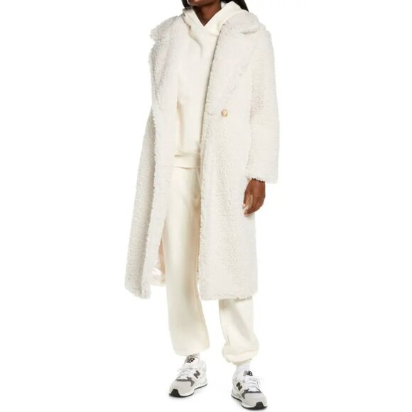 Like New! UGG Gertrude Long Shearling Teddy Coat, Size Small - Picture 1 of 10